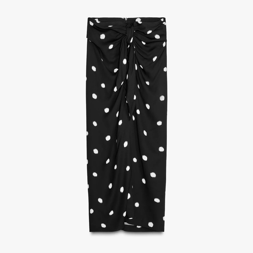 Zara Polka Dot Midi Skirt